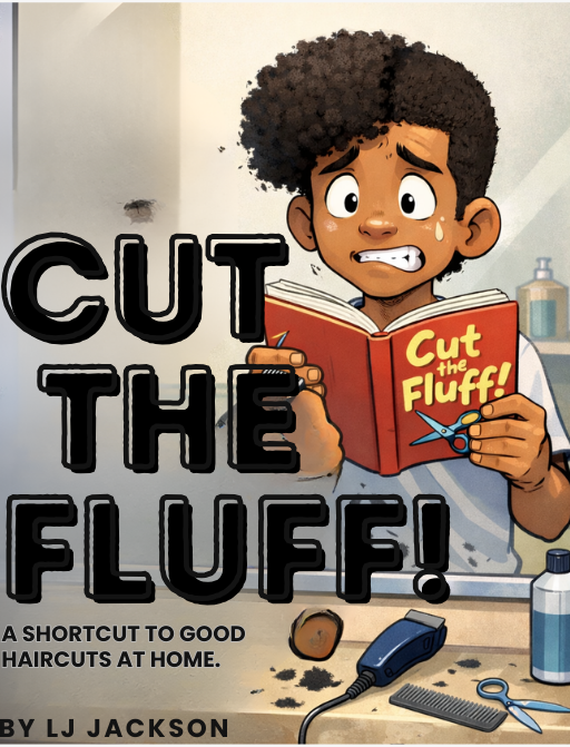 Cut The Fluff beginner haircut ebook showing how to fade hair and cut at home